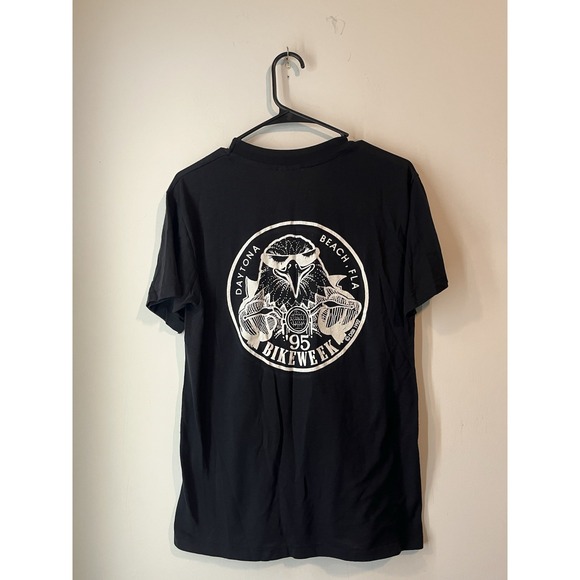 Vintage 1995 Harley Davidson Bike Week Daytona 3D Emblem single stitch Tshirt Md - Picture 4 of 4